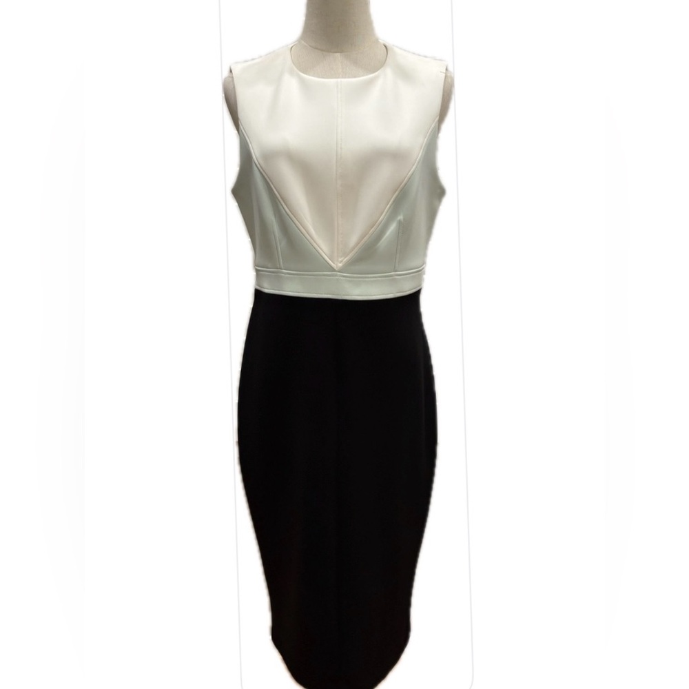 Calvin Klein NWOT Color Block Sheath Sleeveless Dress 10